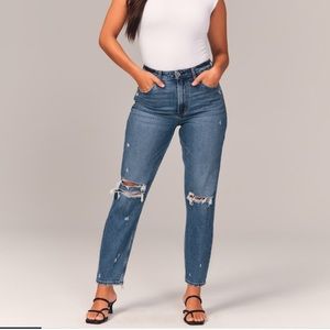 A&F Curve Love Mom Jeans, ankle length